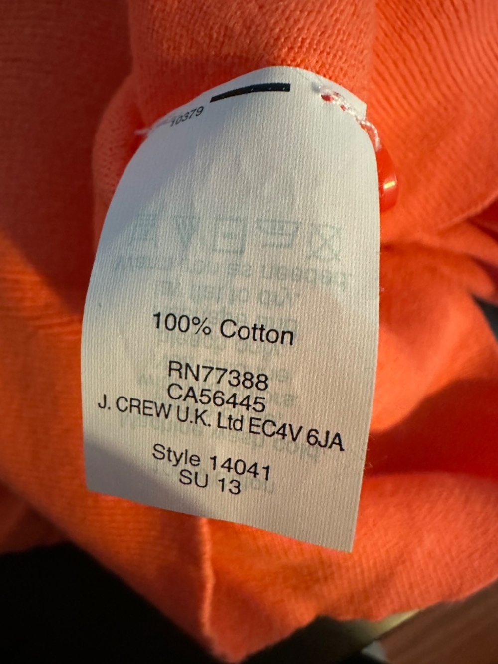 J. Crew Women's Muted Orange Cardigan Size Small - Picture 5 of 5